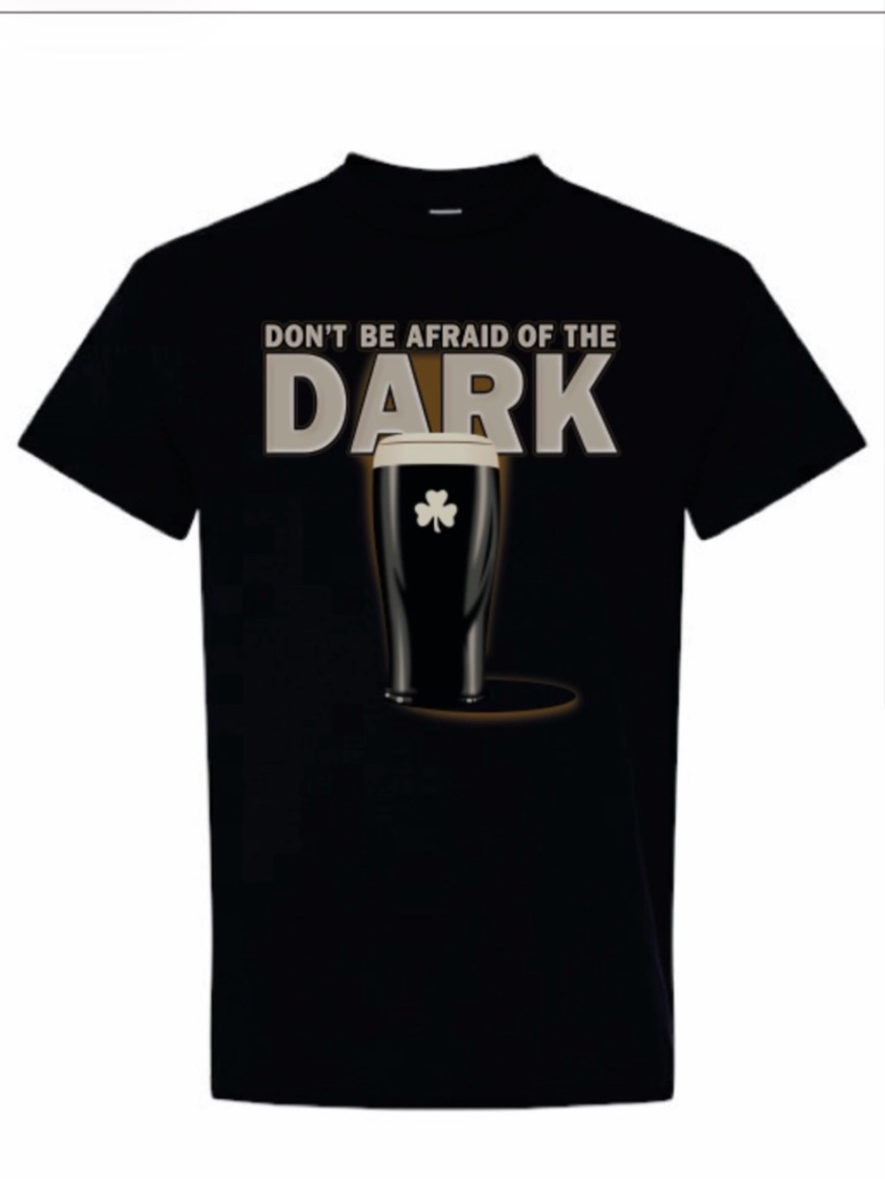 Guinness Black Short Sleeve Tee with Beer Pint Graphic